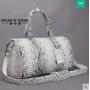 OEM ODM Luxury Classic Vintage Design Custom Genuine Snake Skin Leather Travelling Duffle Bags Gym Bag for Men Women