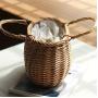 Luxury Wicker Lady Beach Bag Rattan Woven Women Storage Tote Basket