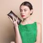 Custom Made High Quality Luxury Fashion Elegant Real Snake Skin Leather Metal Frame Women Ladies Evening Clutch Bag Handbag