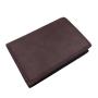 Nice Leather Trifold Mens Wallet RFID Blocking Wallet ID Window Travel Wallet