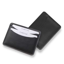 Customized embossed logo oil leather atm card holder credit card holder slim wallets