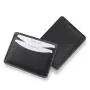 Customized embossed logo oil leather atm card holder credit card holder slim wallets