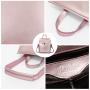 Lovevook backpack women genuine pu leather laptop backpack.