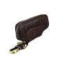 Wholesale Vintage Car Key Holder Pouch Luxury Cowhide Leather Key Bag With Key Ring