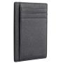 simple taffiano business leather card holder with PVC window