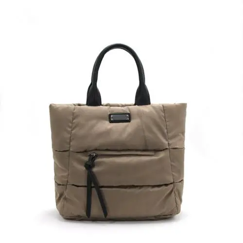 Wholesale winter oxford tote bag with low moq high quality quilted ODM handbag women padding handbags