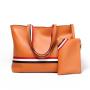 China suppliers travel clutch tote handbag sets woman hand brand custom clutch leather tote bag