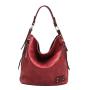 ladies tactical leather shoulder tote handbag top handle satchels purse bag for women China manufacturer