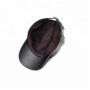 Gorras Para Hombre Custom Logo Fashion Real Crocodile Hornback Skin Leather Men Leather Baseball Caps And Hats Manufacturer