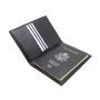 High quality Leather passport holder gift men's passport holder with logo embossing