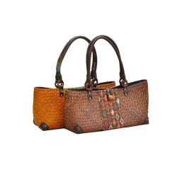 Summer Women Beach Bags Straw Large Woven Handbag Hand-woven Beach Bags for Holiday Travel Fashionable Ladies Straw Bags
