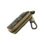 Fashion Real Cowhide Leather Car Key Pouch Unisex Zipper Car Key Bag With Car Key Ring
