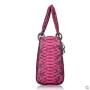 Custom Luxury Designer Fashion Genuine Snake Skin Leather Women Small Mini Lady Square Shoulder Handbag Bags Famous Brand