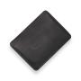 Customized embossed logo oil leather atm card holder credit card holder slim wallets