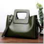 Sac A Main Femm 2024 OEM Fashion New Design Genuine Leather Ladies Handbag Women Shoulder Bags Female Handbags Sets For Women