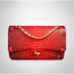 OEM ODM Customize Snakeskin Leather Classic Luxury Fashion Women Lady Crossbody Sling Square Handbags Bags