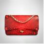 OEM ODM Customize Snakeskin Leather Classic Luxury Fashion Women Lady Crossbody Sling Square Handbags Bags