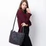 Lovevook women handbags 3 pcs bag set crossbody bags for women Geometric luminous reflective shoulder bag for ladies