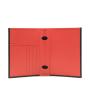 OEM carbon fiber genuine leather boarding travel wallet custom passport holder with gift box