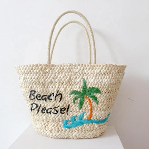 Summer Beach Handbags Women Large Tote Bag Rattan Straw Shoulder Handbag Stylish And Simple Women's Bags