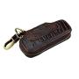 Wholesale Vintage Car Key Holder Pouch Luxury Cowhide Leather Key Bag With Key Ring
