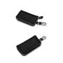 Men Cowhide Zip Key Chains Wallet Real Leather Multifunction Car Key Pouch With Card Holder