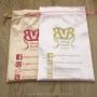 Custom Gold Pink Satin Hair Extension Packaging Bag