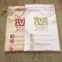 Custom Gold Pink Satin Hair Extension Packaging Bag