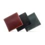 New leather men's short wallet color matching thin wallet