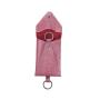 Ladies Full-grain Leather Car Key Ring Pouch New Key Holder Bag With Card Holder