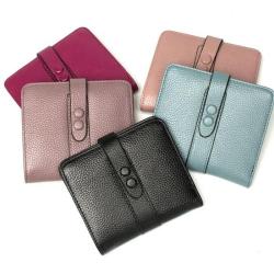 Fashion Lady Small Purse Short Solid Female Clutch Women's Wallets