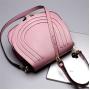 Custom Made Fashion High quality Designer Genuine Leather Women's Mini Small Saddle Crossbody Shoulder Bags Handbag