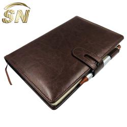 Fancy Agenda organizer planner leather notebook with pen holder