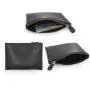 Endurable nice PU leather wallet card holder small card holder pouch with zipper