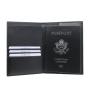 High quality Leather passport holder gift men's passport holder with logo embossing
