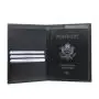 High quality Leather passport holder gift men's passport holder with logo embossing
