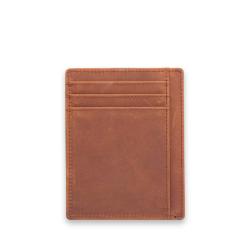 Sunny Leathers RFID Blocking Genuine Leather Credit Card Holder Front Pocket Wallet With ID Card Window