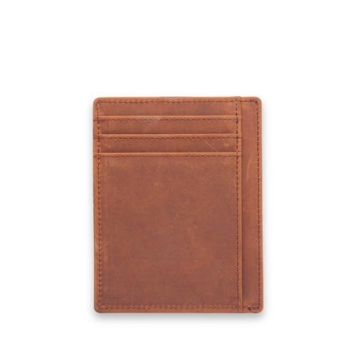 Sunny Leathers RFID Blocking Genuine Leather Credit Card Holder Front Pocket Wallet With ID Card Window