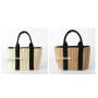 Custom Hand Made High Quality Casual Women Holiday Summer Beach Twine Knitted Knitting Tote Bag Handbag For Lady Women