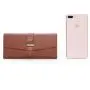 Tri-fold designer ladies long style wallet women leather clutch purse