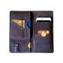 Personalized gift document organizer leather travel document wallet