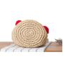 Korean Hand-made Cute Cherry Ball Single Shoulder Bag Beach Bag Holiday Rattan Straw Woven Summer Bags