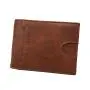 Newest design customized RFID PU leather money clip wallet with PVC window