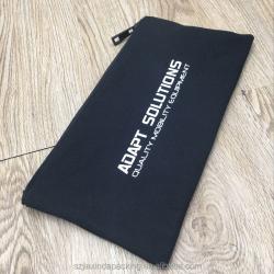 Customized Black Canvas Zipper Bag