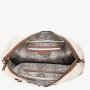 Travel outdoor gym bag metal hardware shoes compartment handle shoulder PU leather weekender