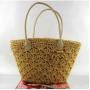 Women Straw Handbag Woven Shopping Tote Bag Rattan Woven Beach Bag