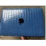 Custom Luxury Fashion Laptop Covers Real Embossed Alligator Crocodile Skin Leather Case For Macbook Pro Air 12 13 14 15 16 Inch