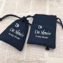 Custom Black White Canvas Pouch