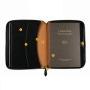 Custom Zipper Notepad Multi-functional Leather Notebook Work Book 80 Sheets Printed Promotion