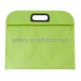 Gelory factory made durable polyester material,A4 size document, plastic handle zipper conference bag